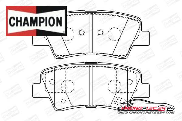 Achat de CHAMPION 572629CH Kit de plaquettes de frein, frein à disque pas chères