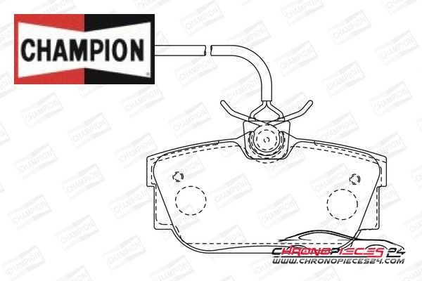 Achat de CHAMPION 573049CH Kit de plaquettes de frein, frein à disque pas chères