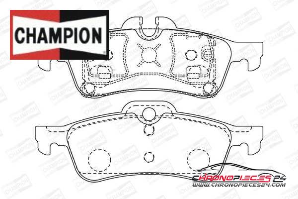 Achat de CHAMPION 573056CH Kit de plaquettes de frein, frein à disque pas chères