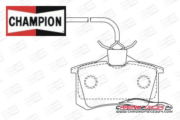 Achat de CHAMPION 573065CH Kit de plaquettes de frein, frein à disque pas chères