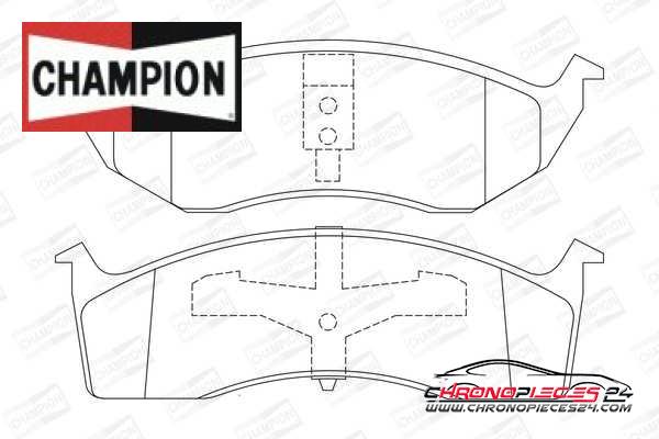 Achat de CHAMPION 573072CH Kit de plaquettes de frein, frein à disque pas chères