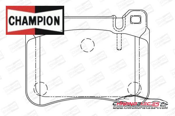 Achat de CHAMPION 573177CH Kit de plaquettes de frein, frein à disque pas chères