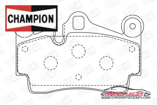 Achat de CHAMPION 573227CH Kit de plaquettes de frein, frein à disque pas chères