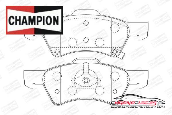 Achat de CHAMPION 573238CH Kit de plaquettes de frein, frein à disque pas chères