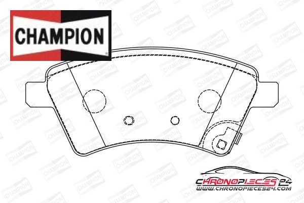 Achat de CHAMPION 573288CH Kit de plaquettes de frein, frein à disque pas chères