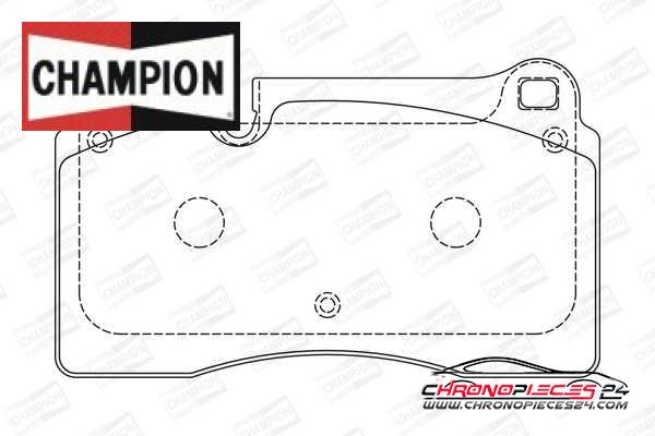 Achat de CHAMPION 573296CH Kit de plaquettes de frein, frein à disque pas chères