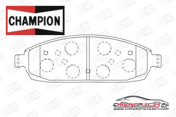 Achat de CHAMPION 573340CH Kit de plaquettes de frein, frein à disque pas chères