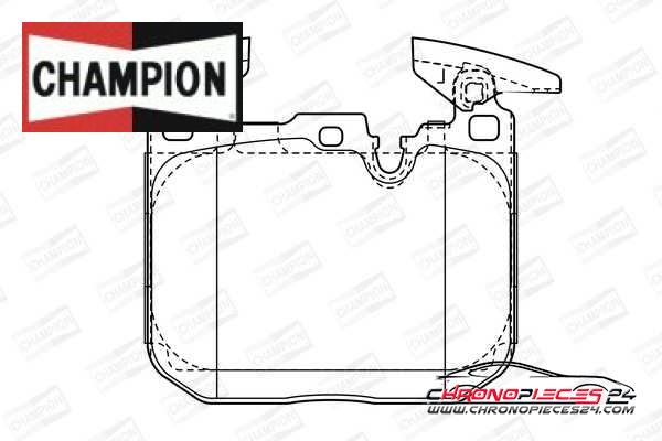 Achat de CHAMPION 573355CH Kit de plaquettes de frein, frein à disque pas chères