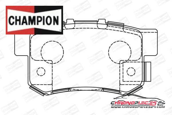 Achat de CHAMPION 573375CH Kit de plaquettes de frein, frein à disque pas chères