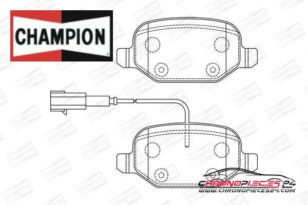 Achat de CHAMPION 573396CH Kit de plaquettes de frein, frein à disque pas chères