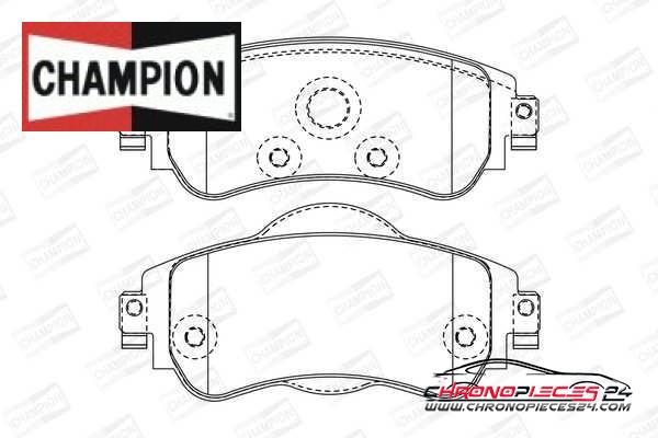 Achat de CHAMPION 573399CH Kit de plaquettes de frein, frein à disque pas chères