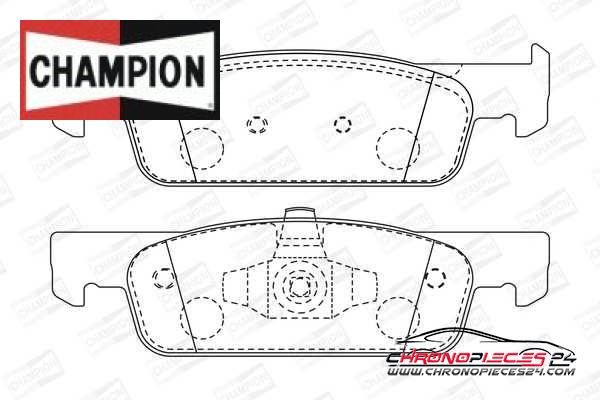 Achat de CHAMPION 573422CH Kit de plaquettes de frein, frein à disque pas chères