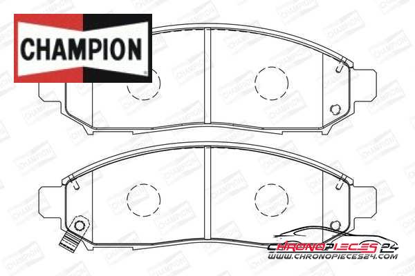 Achat de CHAMPION 573431CH Kit de plaquettes de frein, frein à disque pas chères