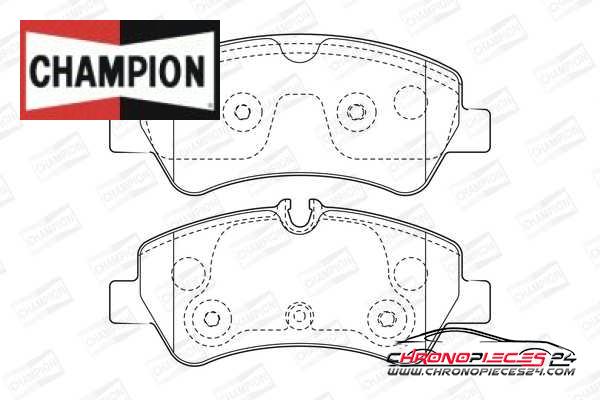 Achat de CHAMPION 573434CH Kit de plaquettes de frein, frein à disque pas chères