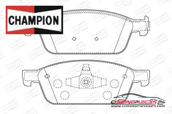 Achat de CHAMPION 573460CH Kit de plaquettes de frein, frein à disque pas chères