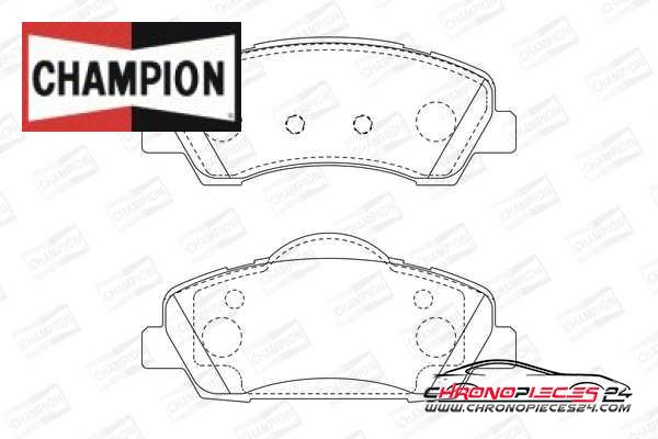 Achat de CHAMPION 573630CH Kit de plaquettes de frein, frein à disque pas chères