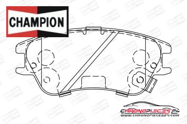 Achat de CHAMPION 573642CH Kit de plaquettes de frein, frein à disque pas chères