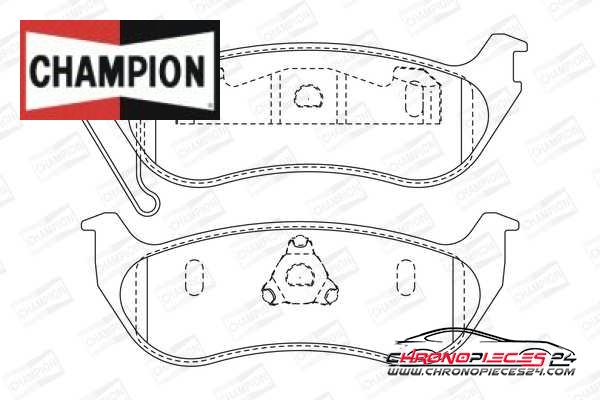 Achat de CHAMPION 573683CH Kit de plaquettes de frein, frein à disque pas chères