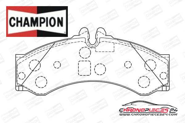 Achat de CHAMPION 573731CH Kit de plaquettes de frein, frein à disque pas chères