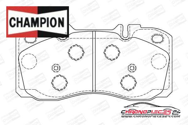 Achat de CHAMPION 573741CH Kit de plaquettes de frein, frein à disque pas chères