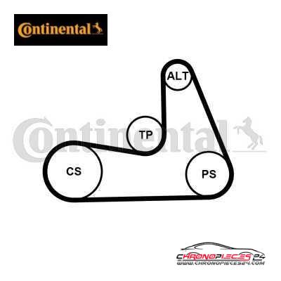 Achat de CONTINENTAL CTAM 5PK1121 EXTRA Courroie trapézoïdale à nervures pas chères