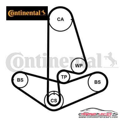 Achat de CONTINENTAL CTAM CT1001WP2PRO Pompe à eau + kit de courroie de distribution pas chères