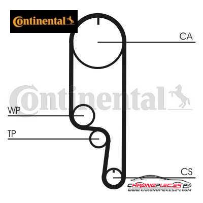 Achat de CONTINENTAL CTAM CT1008WP2 Pompe à eau + kit de courroie de distribution pas chères