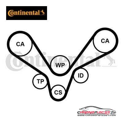 Achat de CONTINENTAL CTAM CT1015WP1 Pompe à eau + kit de courroie de distribution pas chères