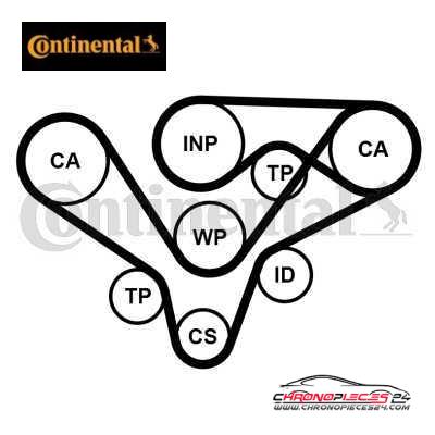 Achat de CONTINENTAL CTAM CT1015WP2PRO Pompe à eau + kit de courroie de distribution pas chères