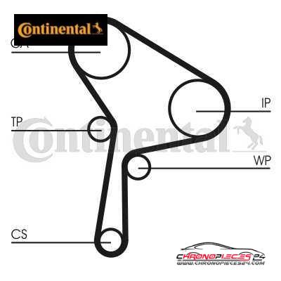 Achat de CONTINENTAL CTAM CT1025WP2 Pompe à eau + kit de courroie de distribution pas chères