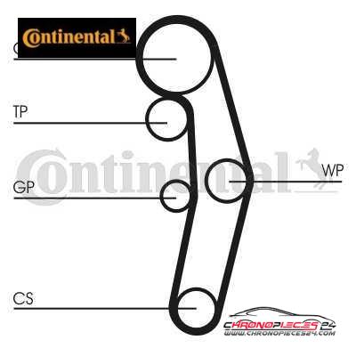 Achat de CONTINENTAL CTAM CT1028WP1 Pompe à eau + kit de courroie de distribution pas chères