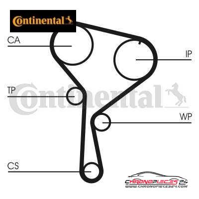 Achat de CONTINENTAL CTAM CT1035WP1 Pompe à eau + kit de courroie de distribution pas chères