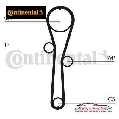 Achat de CONTINENTAL CTAM CT1045WP1 Pompe à eau + kit de courroie de distribution pas chères