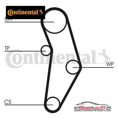 Achat de CONTINENTAL CTAM CT1049WP1 Pompe à eau + kit de courroie de distribution pas chères