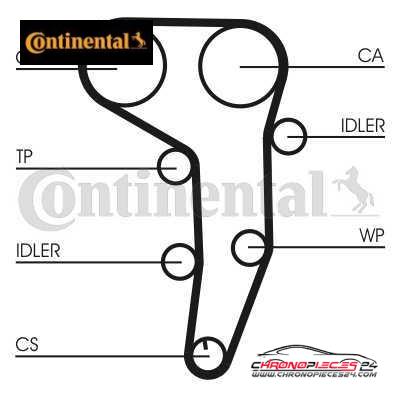 Achat de CONTINENTAL CTAM CT1051WP1 Pompe à eau + kit de courroie de distribution pas chères