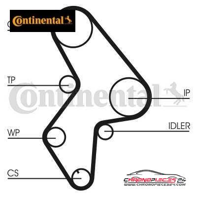 Achat de CONTINENTAL CTAM CT1061WP1 Pompe à eau + kit de courroie de distribution pas chères