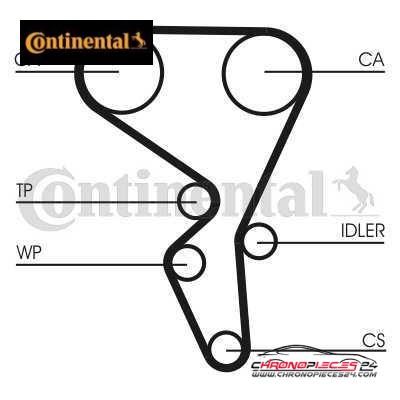 Achat de CONTINENTAL CTAM CT1065WP1 Pompe à eau + kit de courroie de distribution pas chères