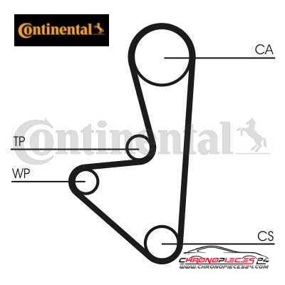 Achat de CONTINENTAL CTAM CT1067WP1 Pompe à eau + kit de courroie de distribution pas chères