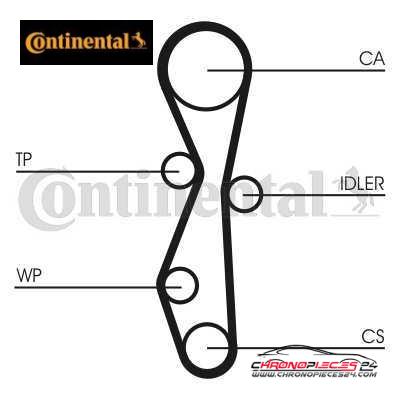 Achat de CONTINENTAL CTAM CT1091WP1 Pompe à eau + kit de courroie de distribution pas chères