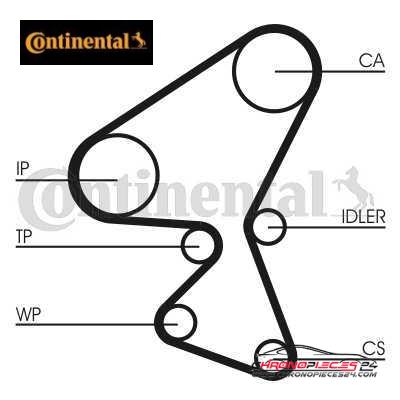 Achat de CONTINENTAL CTAM CT1092WP1 Pompe à eau + kit de courroie de distribution pas chères