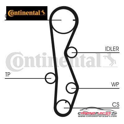 Achat de CONTINENTAL CTAM CT1099WP1 Pompe à eau + kit de courroie de distribution pas chères