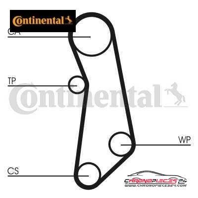 Achat de CONTINENTAL CTAM CT1114WP1 Pompe à eau + kit de courroie de distribution pas chères