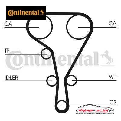 Achat de CONTINENTAL CTAM CT1130WP2 Pompe à eau + kit de courroie de distribution pas chères