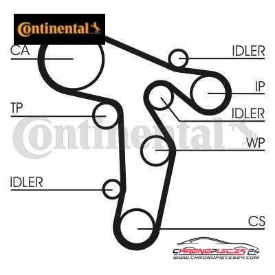 Achat de CONTINENTAL CTAM CT1134WP1 Pompe à eau + kit de courroie de distribution pas chères