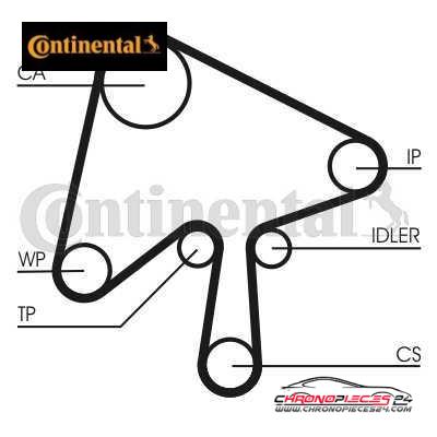 Achat de CONTINENTAL CTAM CT1136WP1 Pompe à eau + kit de courroie de distribution pas chères