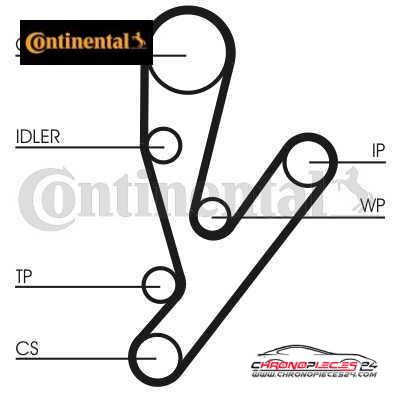 Achat de CONTINENTAL CTAM CT1148WP1 Pompe à eau + kit de courroie de distribution pas chères