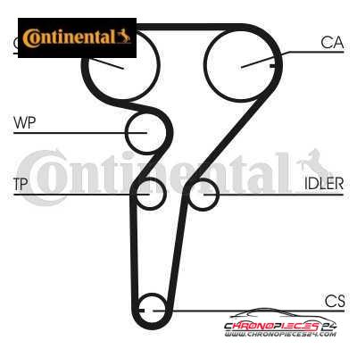 Achat de CONTINENTAL CTAM CT1149WP1 Pompe à eau + kit de courroie de distribution pas chères