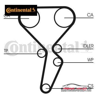 Achat de CONTINENTAL CTAM CT1179WP3 Pompe à eau + kit de courroie de distribution pas chères