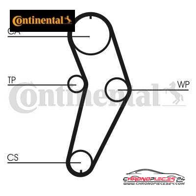 Achat de CONTINENTAL CTAM CT709WP1 Pompe à eau + kit de courroie de distribution pas chères