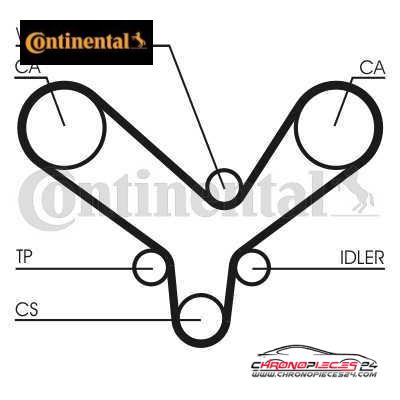 Achat de CONTINENTAL CTAM CT726WP2 Pompe à eau + kit de courroie de distribution pas chères